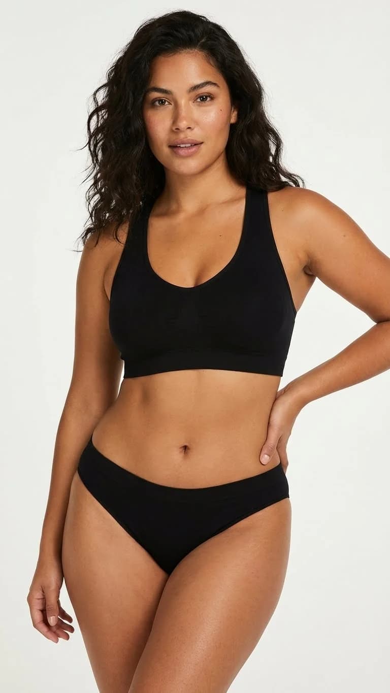 Missfit Kadın Tek Büstiyer Yüzücü Siyah - Yan Görünüm