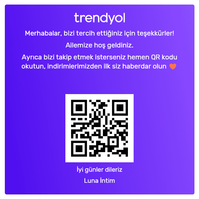 Luna Intim Trendyol mağazası QR kodu - okutarak mağazayı takip edin