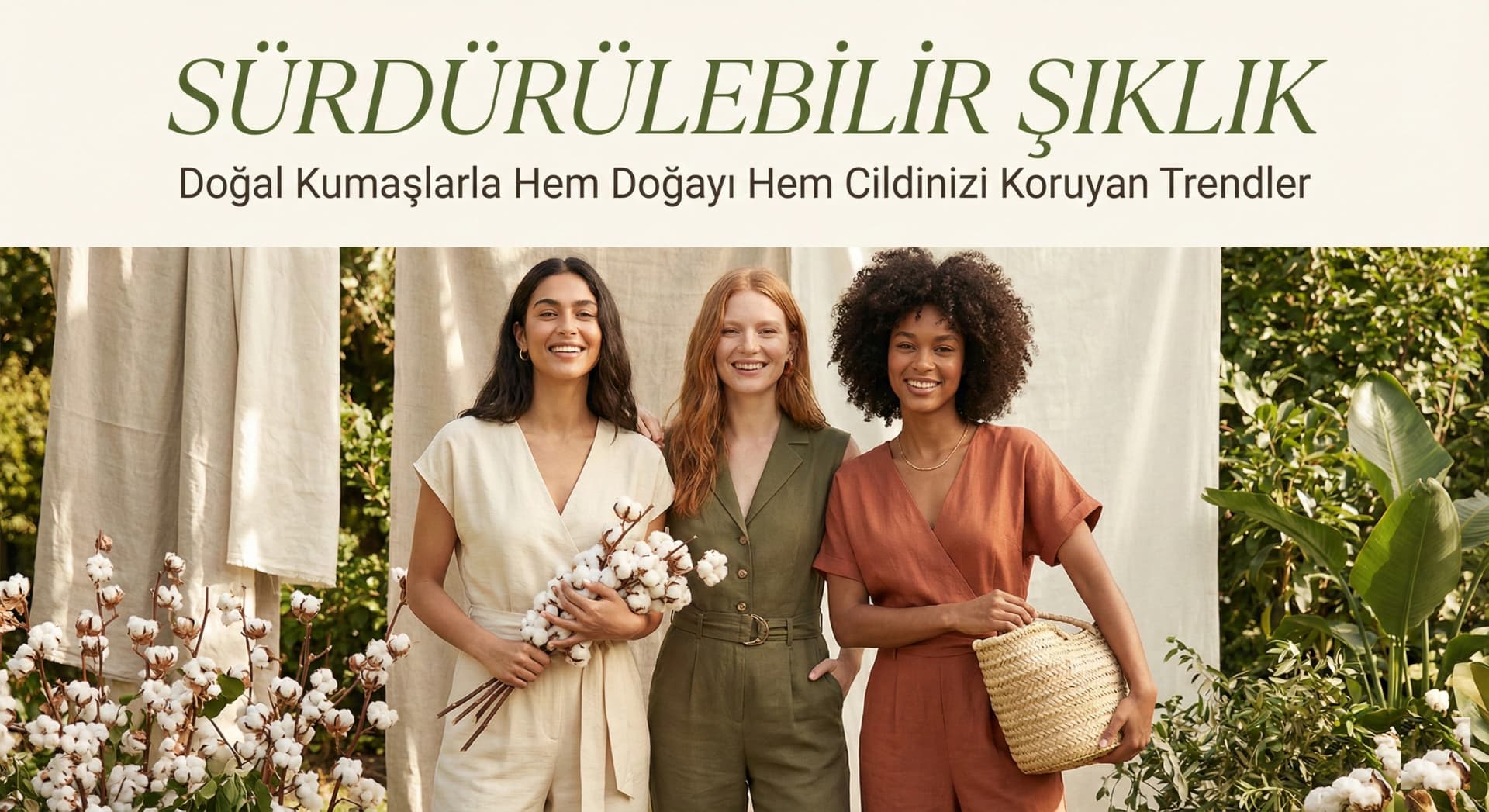 Sürdürülebilir şıklık doğal kumaşlar trendi