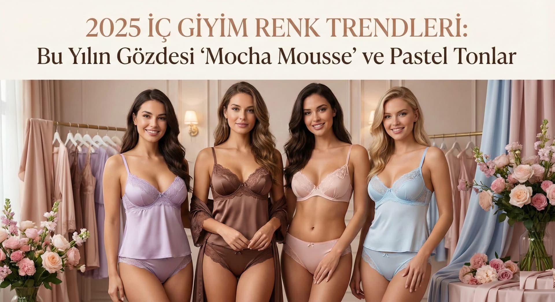 2025 İç Giyim Renk Trendleri: Mocha Mousse ve Pastel